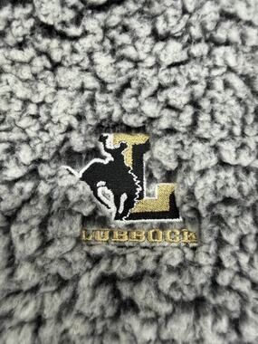North & Acrux Mens Sherpa 1/4 Zip Pullover Sweater Embroidered Lubbock Westerner